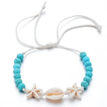 Unisex Summer Starfish Shell Braided Bracelet💯