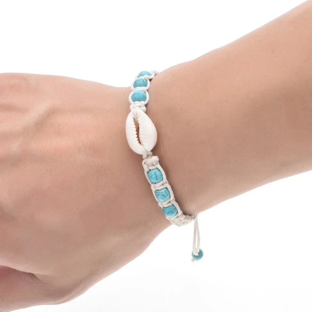 Unisex Summer Starfish Shell Braided Bracelet💯